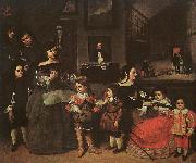 Juan Bautista Martinez del Mazo The Artist's Family oil on canvas